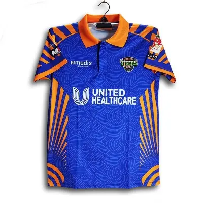 Picture of Khulna Tigers Premium Short Sleeve Polo Cricket Jersey For Men - BPL Half Sleeve T Shirt - Khulna Jersey 2025-26
