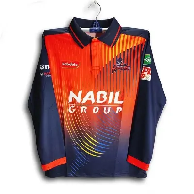 Picture of Rajshahi Warriors Premium BPL Cricket Jersey For Men - BPL Long Sleeve Collar Polo Jersey - Rajshahi Jersey 2026