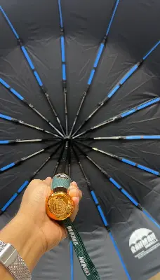 Picture of Rahman 16 Ribs 48 Bones Strong Windproof Umbrella for Men & Women | Heavy Duty Folding Rain Umbrella | Premium Durable Storm Resistant Travel Umbrella