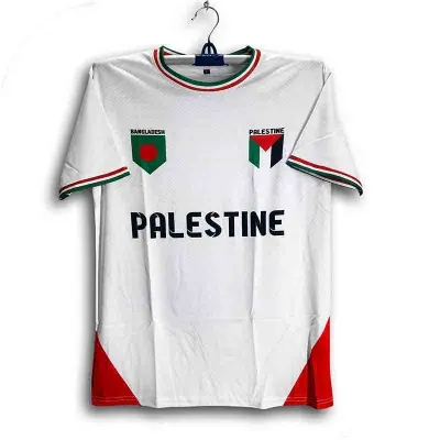 Picture of Palestine Short Sleeve Football Jersey Fom Men - Half Sleeve Jersey - Palestine Jersey 2026