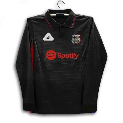 Picture of Barcelona Thai Premium Football Jersey For Men - Long Sleeve Collar Polo Club Jersey - Barcelona Jersey 2026
