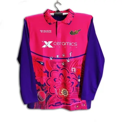 Picture of BPL Polo Jersey 2025 - Full Sleeve Collar BPL Cricket For Man - BPL Jersey 2026-27