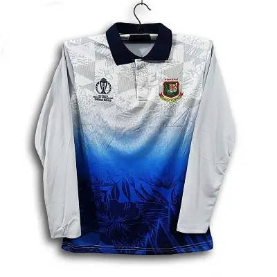 Picture of Bangladesh World Cup Cricke Jersey For Men Jersey - Full Sleeve Collar Polo Jersey - Bangladesh Cricket Jersey 2026