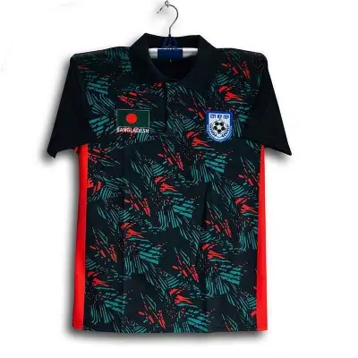 Picture of B-d Short Sleeve Collar Football Jersey for Man - Half Sleeve Polo - Bangladesh Fan Jersey 2026-27
