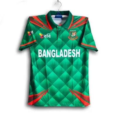 Picture of Bangladesh Premium Cricket Jersey For Men - Half Sleeve Collar Polo Cricket Jersey - Bangladesh Cricket Jersey 2026