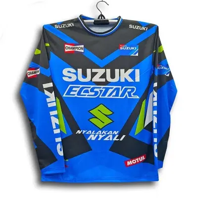 Picture of Suzuki Full Sleeve Bike Jersey For Men - Ecster Bike Jersey - Suzuki Bike Jersey 2026/27