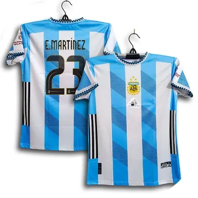 Picture of Argentina World CUP Jersey 2026 Thai Premium Football Jersey For Men - E Martinez 23 Jersey 2026