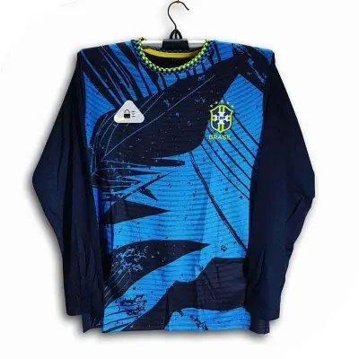 Picture of Brazil Full Sleeve Football Jersey For Men - Long Sleeve - Brazil Jersey
