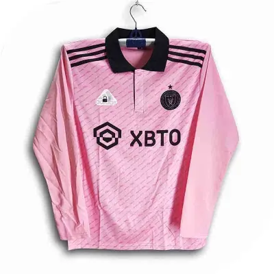 Picture of Inter Miami Full Sleeve Polo Football Jersey For Men - Long Sleeve Collar Polo Club Jersey - Inter Miami Jersey