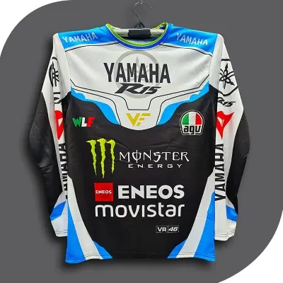 Picture of Yamaha R15 Full Sleeve Bike Jersey For Men - Eneso Jersey - Yamaha Bike Jersey 2026/27
