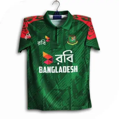 Picture of Bangladesh ODI Short Sleeve Collar Cricket Jersey For Men - Half Sleeve Polo - Bangladesh Cricket Jersey 2026/27