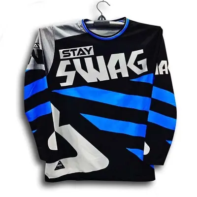 Picture of STAY SWAG Full Sleeve Bike Jersey For Men - SWAG Premium Jersey - SWAG Bike Jersey
