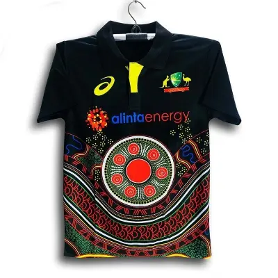 Picture of Australia Polo Cricket Jersey For Man - Half Sleeve Collar Polo Jersey - Australia Cricket Jersey 2026