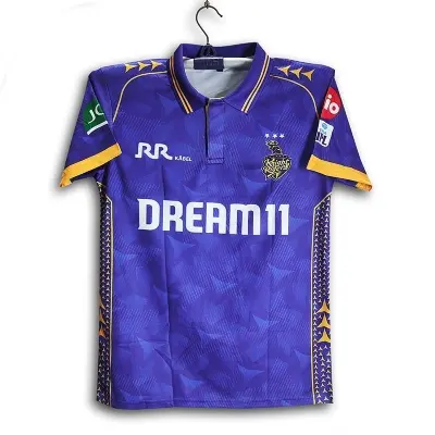 Picture of Kolkata Knight Riders Premium Polo Cricket Jersey For Men - KKR Half Sleeve Collar Polo IPL Jersey - Kolkata Jersey 2026