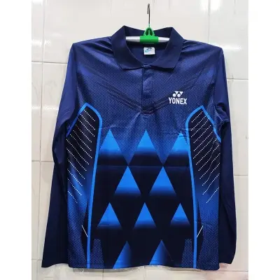 Picture of Yonex Jersey, Stylish Full sleeve Collar Jersey