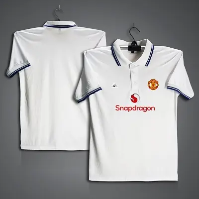 Picture of Manchester United Football Jersey For Men - Half Sleeve Collar Polo t shirt - Manchester United Fan Jersey