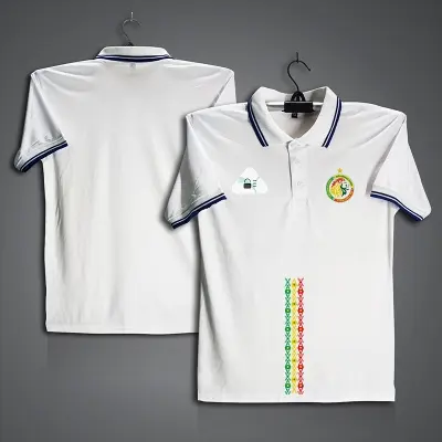 Picture of Senegal Football Jersey For Men - Half Sleeve Collar Polo t shirt - Senegal Fan Jersey