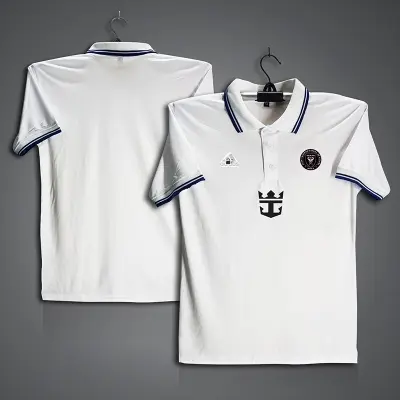 Picture of Inter Miami Football Jersey For Men - Half Sleeve Collar Polo t shirt -  Inter Miami Fan Jersey