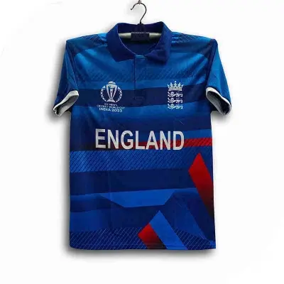 Picture of England World Cup Jersey - Half Sleeve Collar Polo Cricket Jersey - England Cricket Jersey 2026