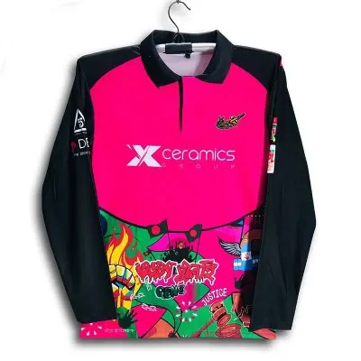 Picture of Sylhet Strikers BPL Premium Cricket Jersey For Man - BPL Long Sleeve Collar Polo - Sylhet Jersey 2026