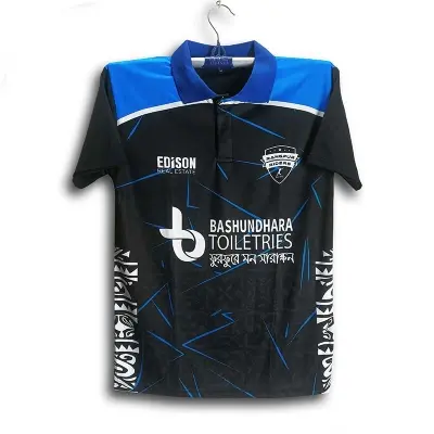 Picture of Rangpur Rangers Short Sleeve BPL Cricket Jersey For Men - Half Sleeve Collar Polo BPL Jersey - Rangpur Jersey 2026