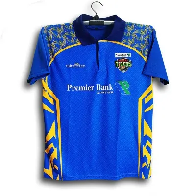 Picture of Khulna Tigers Short Sleeve Collar Polo Jersey For Men - BPL Polo Jersey - Khulna BPL Jersey 2024-2025