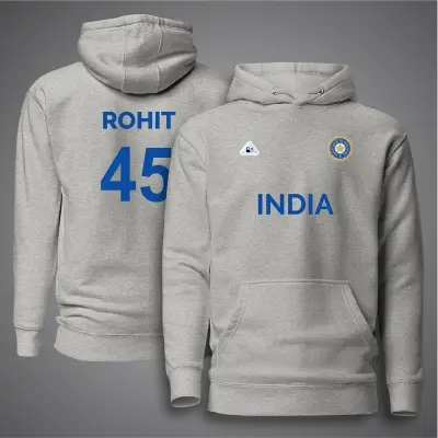 Picture of India Cricket Hoodies For Man - Rohit 45 Premium Hoodies For Man - India Hoodies