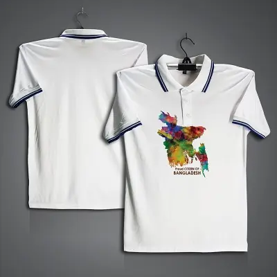 Picture of Proud Citizen of Banglades Jersey For Men - Half Sleeve Collar Polo t shirt - Banglades t shirt