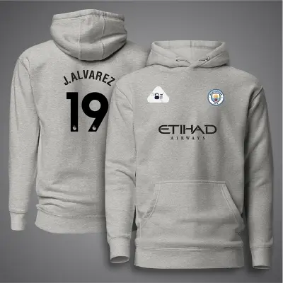 Picture of Manchester City Football Hudi For Man - J. 19 alvarez Premium Hoodies For Man - Manchester City Hoodie