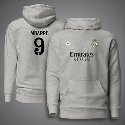 Picture of Real Madrid Football Hudi For Man - Mbappe 9 Premium Hoodies For Man - Real Madrid Hoodie