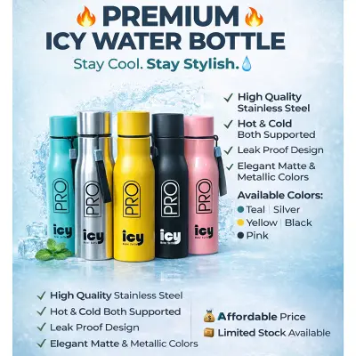 Picture of RFL SS Single ICY Water Bottle 700ml – Premium Stainless Steel Hot & Cold Bottle