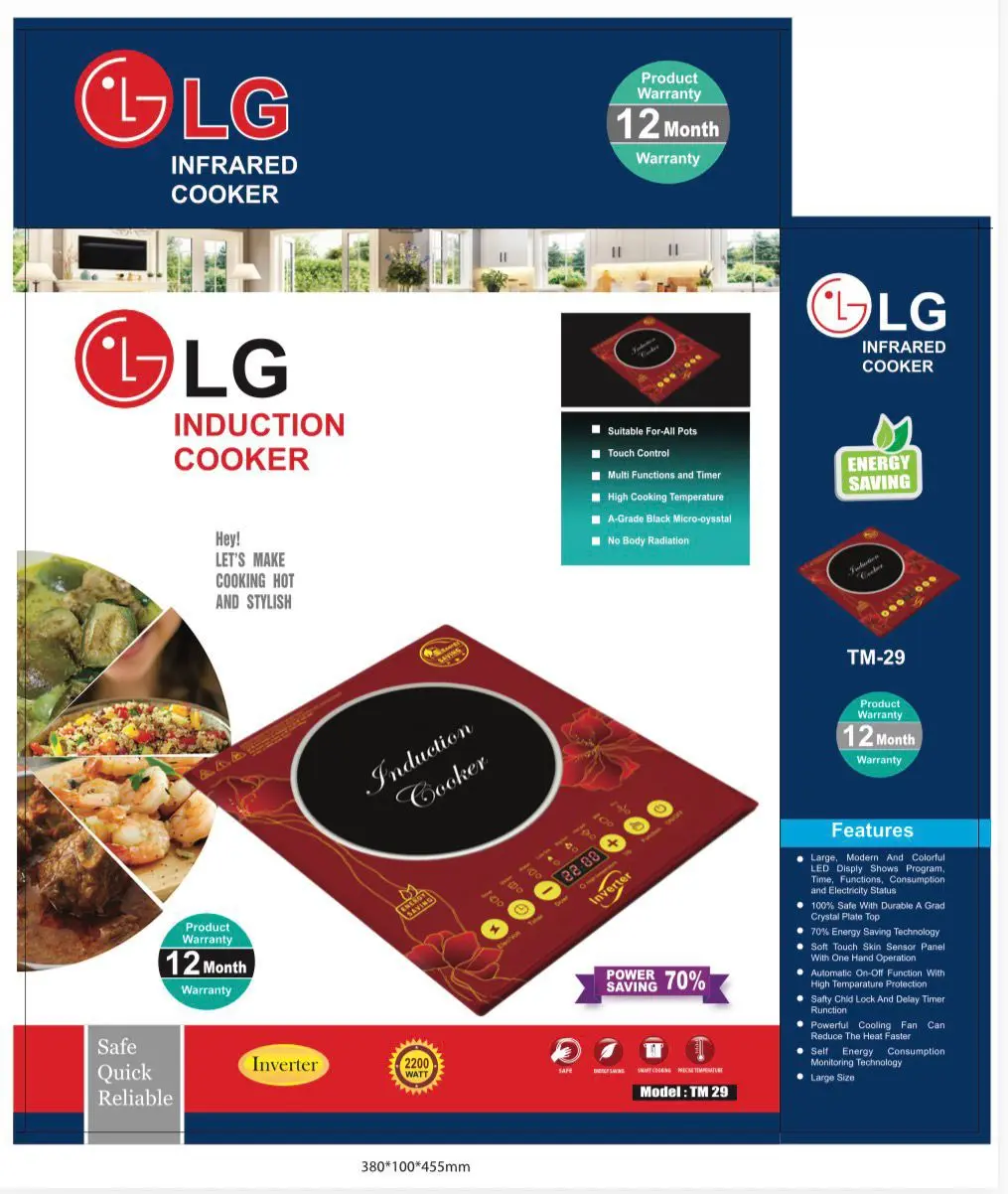 Picture of  Smokeless And Energy Savings [INVERTER] 2200W Bajaj/Prestige Induction Cooker