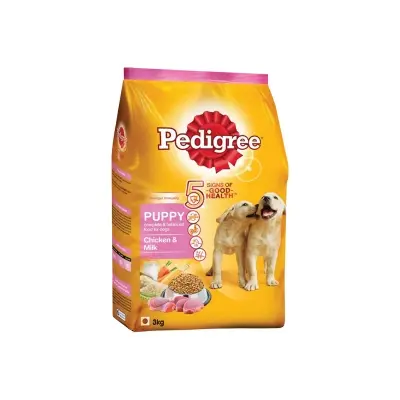 Picture of Pedigree Puppy Dry Dog Food, Chicken & Vegetables, 3kg Pack