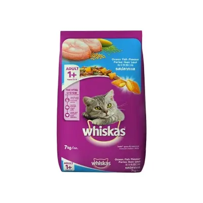 Picture of Whiskas Adult Dry Cat Food Ocean Fish 7 kg Pack