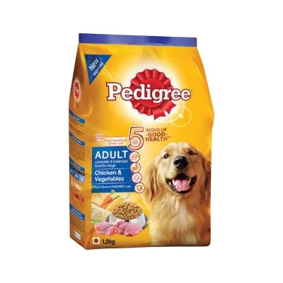 Picture of Pedigree Adult Dry Dog Food Chicken and Vegetables Flavor 1.2kg Pack