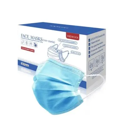 Picture of Reitech Medical Blue Surgical Masks, Premium Quality, 50 Pcs Per Box, Made in China