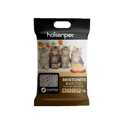 Picture of HaisenPet Bentonite Cat Litter Coffe 10 Ltr