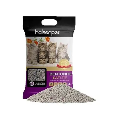 Picture of HaisenPet Bentonite Cat Litter Lavender 5 Ltr