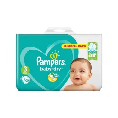 Picture of Pampers Baby Dry Size 3 belt 6-10 kg- 100 pcs (UK)