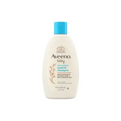 Picture of Aveeno Baby Daily Moisture Wash & Shampoo, 236 mL, UK