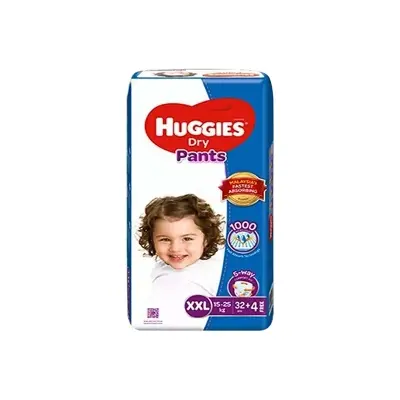 Picture of Huggies Dry Pants Baby Diaper XXL 15-25 kg 32 pcs, Malaysia