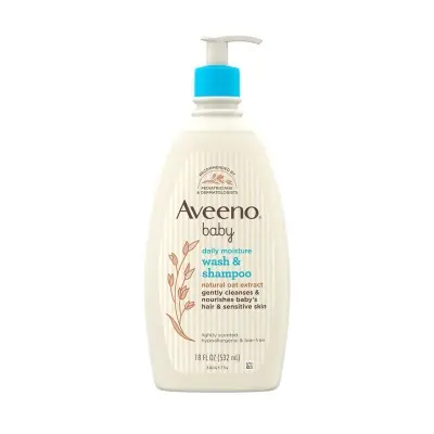 Picture of Aveeno Baby Daily Moistures Wash & Shampoo 532ml UK