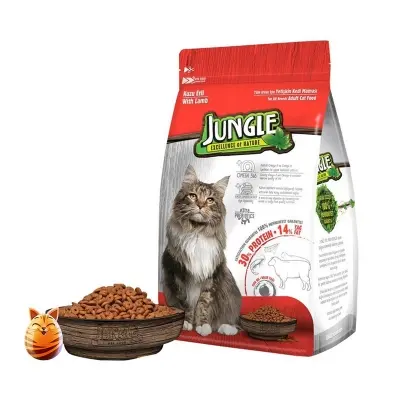 Picture of Jungle Adult Cat Food Flavor Lamb 1.5kg Pack, Turkey