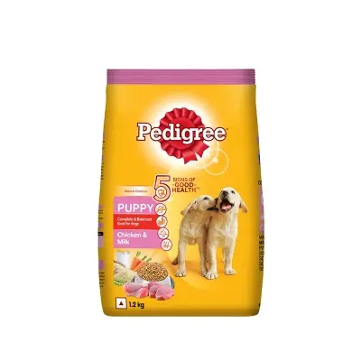 Picture of Pedigree Puppy Dry Dog Food Chicken and Milk Flavor 1.2 Kg Pack