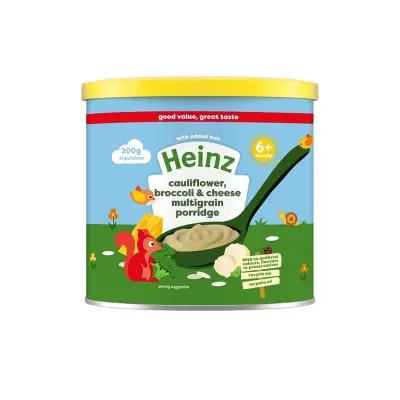 Picture of Heinz 6+mth First Steps Multigrain, Cauliflower, Broccoli & Cheese Porridge, UK