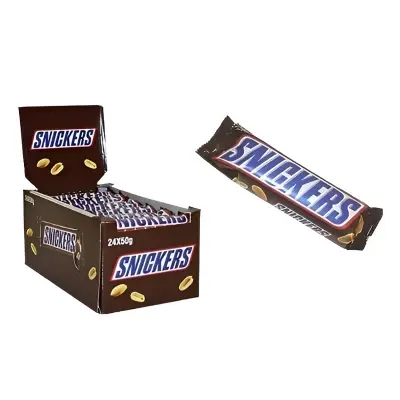 Picture of Snickers Chocolate Bar - Box of 24 (50g each)