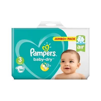 Picture of Pampers Baby Dry Size 3 belt 6-10 kg- 100 pcs (UK)