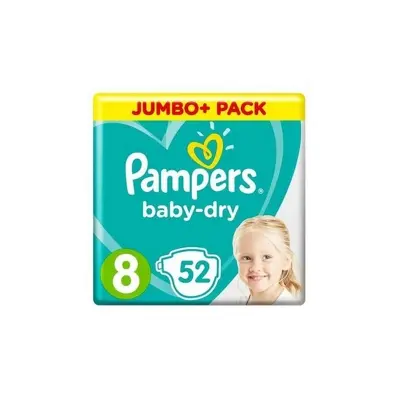 Picture of Pampers Baby Dry 8 Jumbo Plus Belt 17+ kg UK
