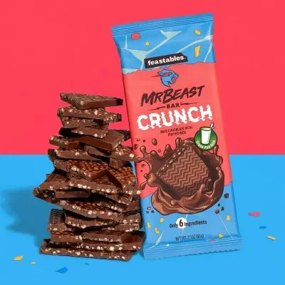 Picture of Feastables Mr Beast Bar Crunch Chocolate - 60g