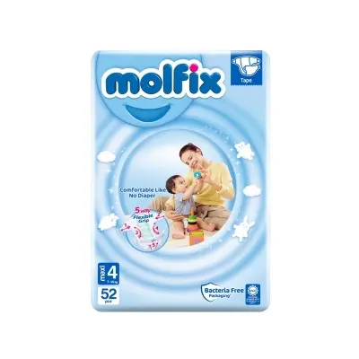 Picture of Molfix Baby Diaper Belt 4 Maxi 52pcs Pack, Turkey